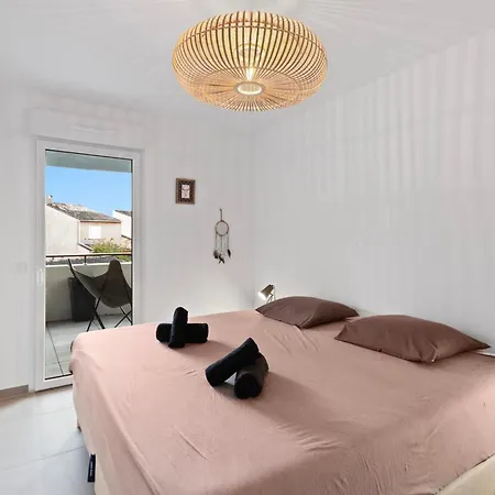 Apartmán The Peaceful - Sea - Pool - 2 Parking Spaces - Terrace Villeneuve-Loubet