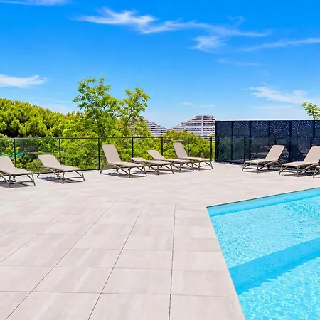 The Peaceful - Sea - Pool - Parking - Terrace Apartamento Villeneuve-Loubet